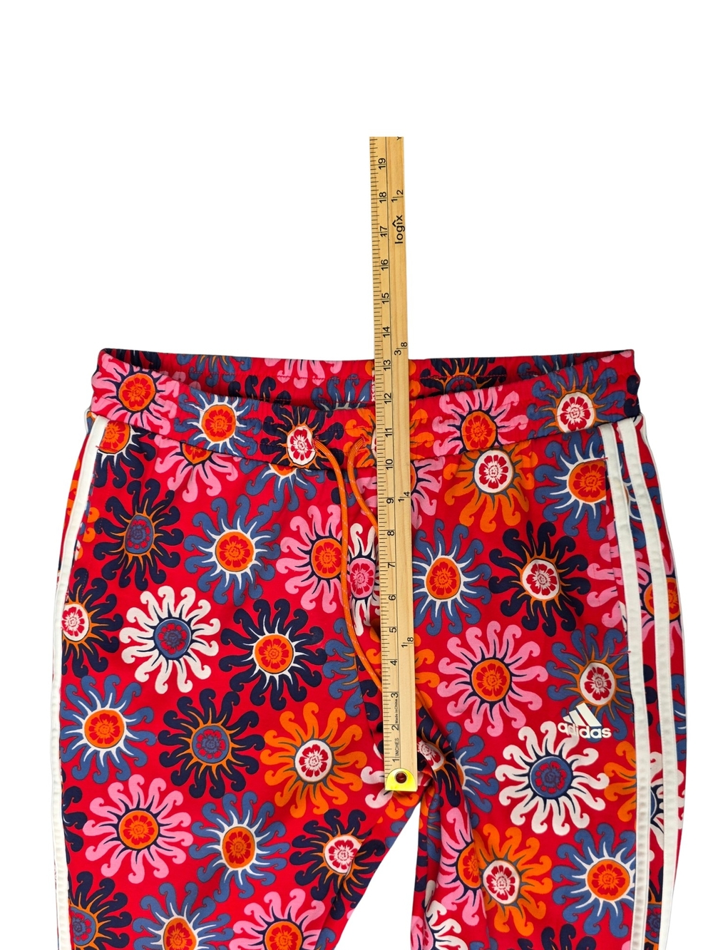 Adidas x FARM Rio Floral Flare Track Pants XL Retro Tropical Athleisure - Picture 8 of 14